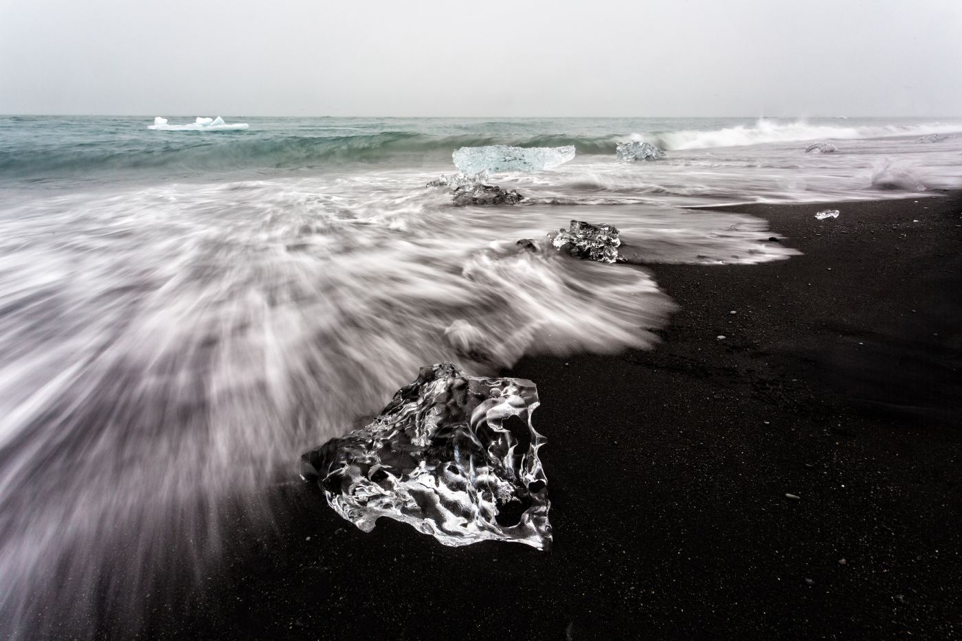 Ice Beach shown in a living room