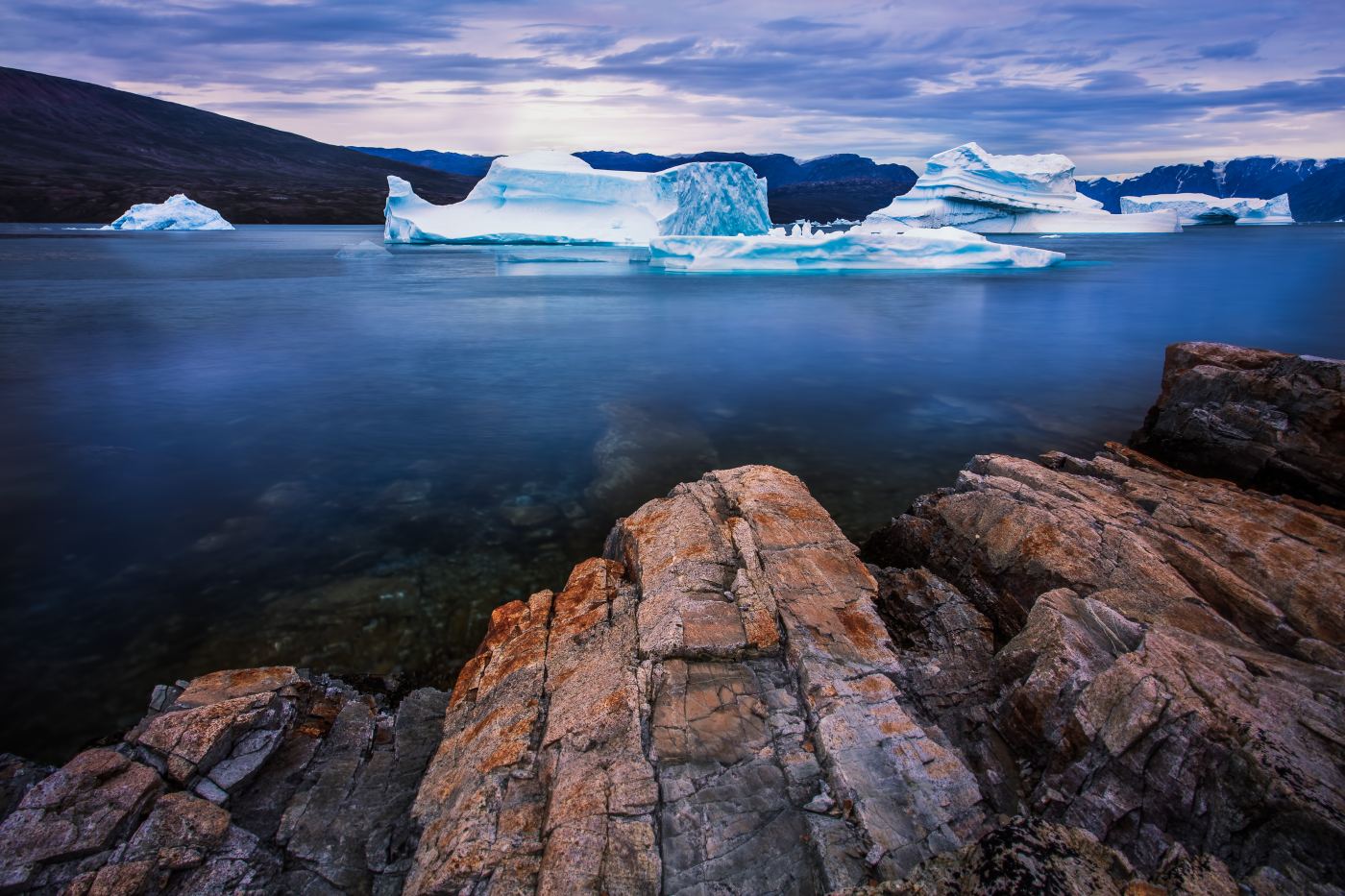 Rugged Greenland shown in a living room