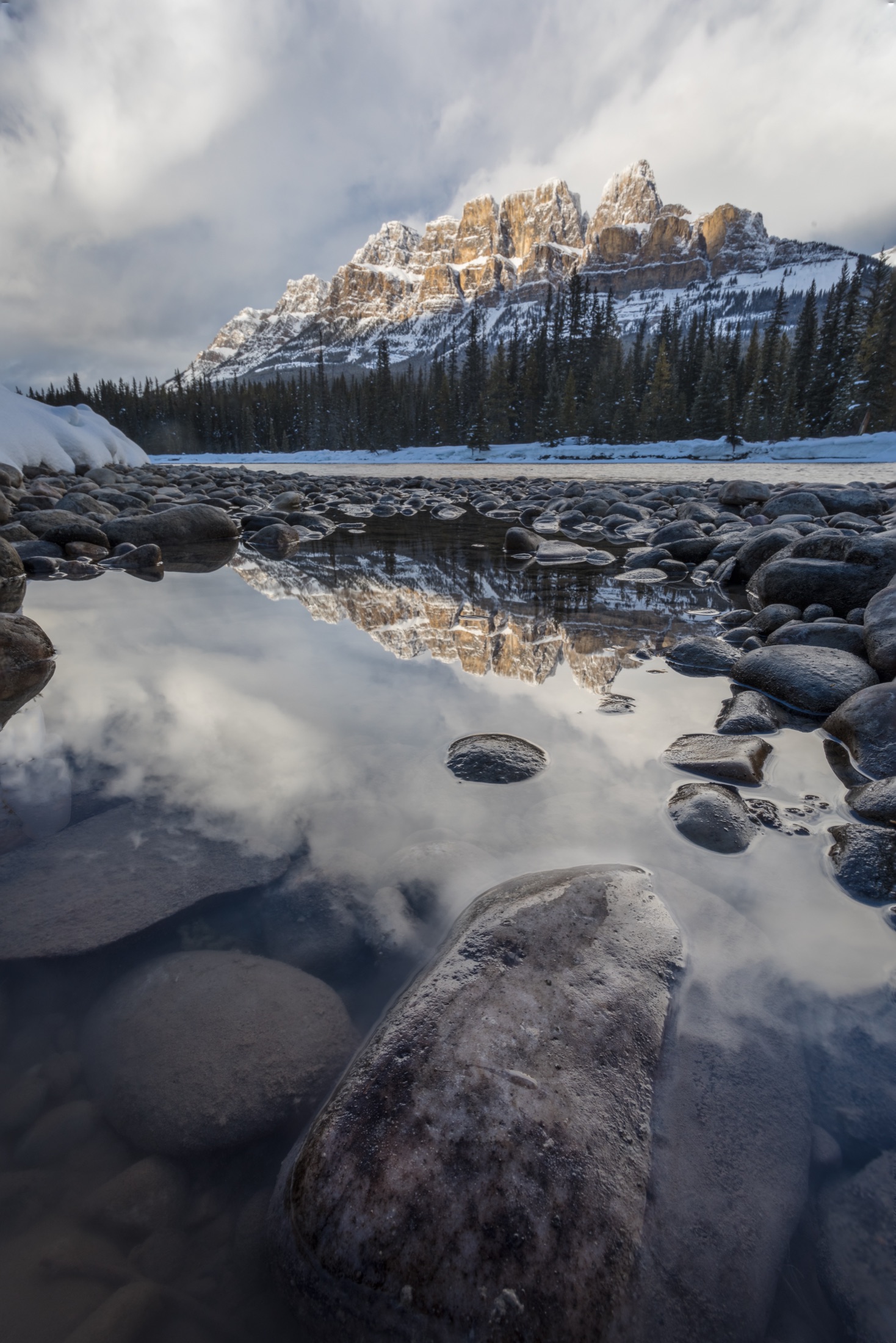 Castle Mountain Reflection
