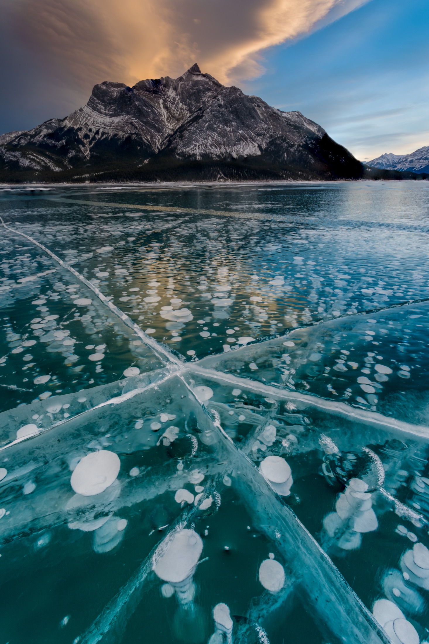 Frozen Bubbles, Abraham Lake